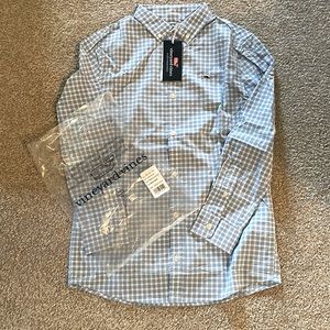 Vineyard Vines - Blue and White Jake Blue Bermuda Check shirt